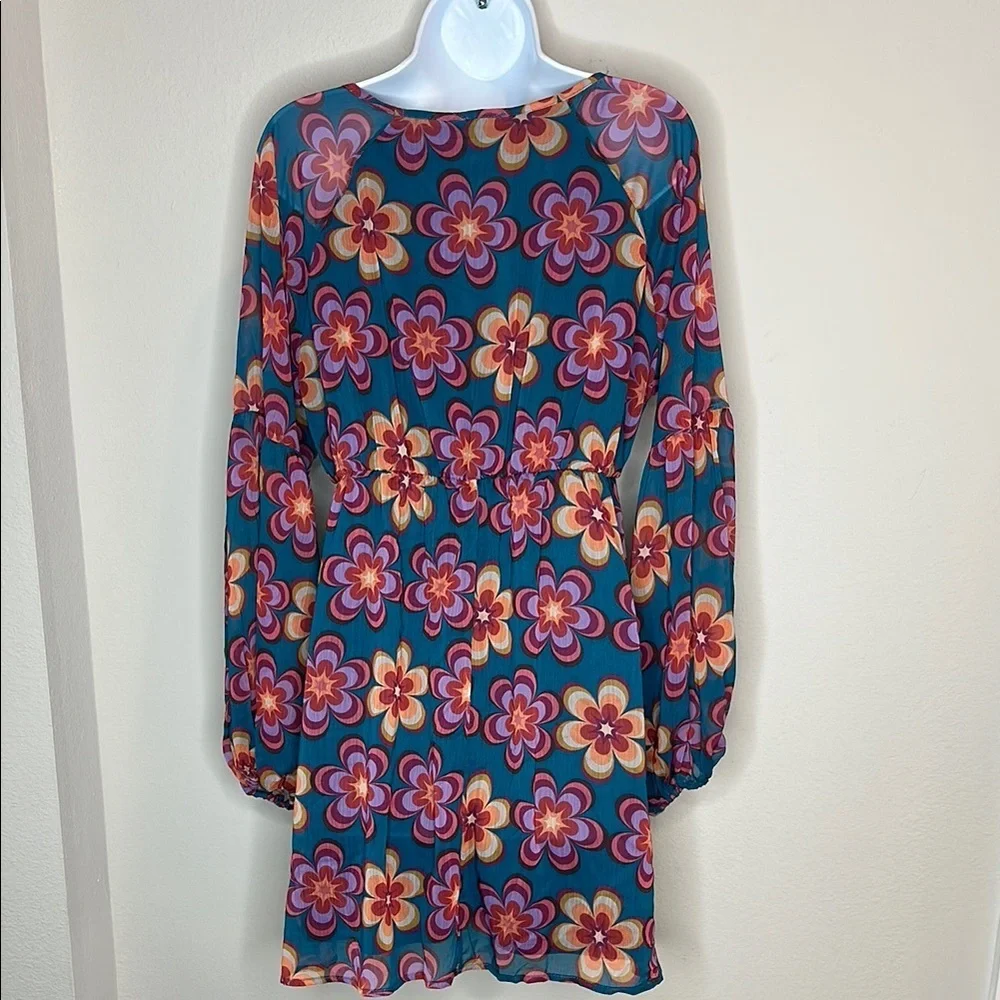 Peach Love California Teal Dress - Picture 3 of 4
